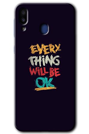 Galaxy M20 Kılıf HD Desen Baskılı Arka Kapak - Everything 