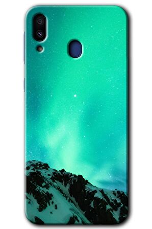 Galaxy M20 Kılıf HD Desen Baskılı Arka Kapak - Aurora 