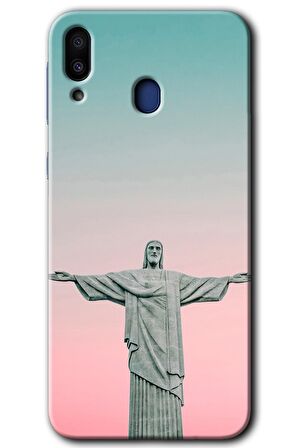 Galaxy M20 Kılıf HD Desen Baskılı Arka Kapak - Rio 