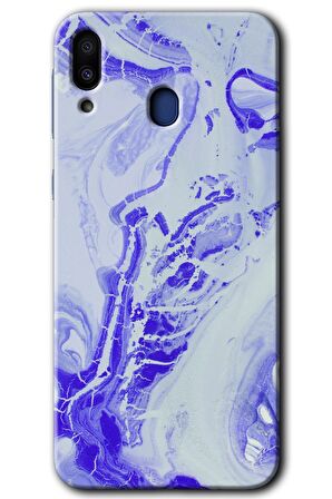 Galaxy M20 Kılıf HD Desen Baskılı Arka Kapak - Cranny Liquid Wall 