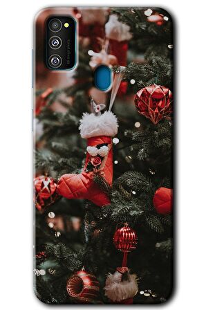 Galaxy M21 Kılıf HD Desen Baskılı Arka Kapak - Happy New Year 