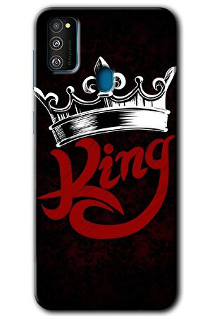 Galaxy M21 Kılıf HD Desen Baskılı Arka Kapak - King 