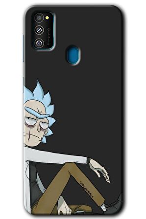 Galaxy M21 Kılıf HD Desen Baskılı Arka Kapak - Rick 