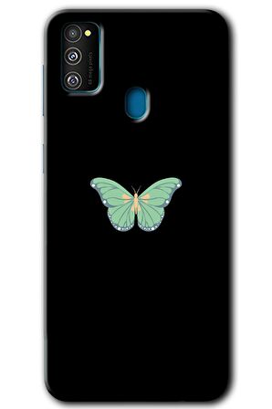 Galaxy M21 Kılıf HD Desen Baskılı Arka Kapak - Butterfly Tree 