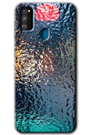 Galaxy M21 Kılıf HD Desen Baskılı Arka Kapak - Blur Cam 