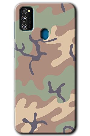 Galaxy M21 Kılıf HD Desen Baskılı Arka Kapak - Kamuflaj 29 