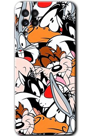 Galaxy M22 Kılıf HD Desen Baskılı Arka Kapak - Karakterler 