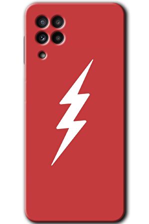 Galaxy M22 Kılıf HD Desen Baskılı Arka Kapak - Flash Logo 