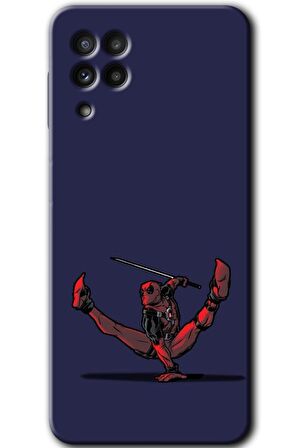 Galaxy M22 Kılıf HD Desen Baskılı Arka Kapak - DeadPool 3 