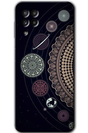 Galaxy M22 Kılıf HD Desen Baskılı Arka Kapak - Gezegen Döngüsü 