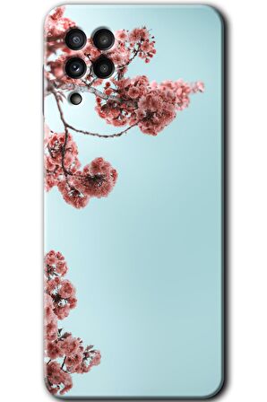 Galaxy M22 Kılıf HD Desen Baskılı Arka Kapak - Japon Çiçeği 