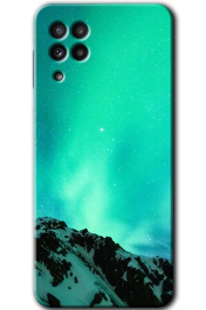 Galaxy M22 Kılıf HD Desen Baskılı Arka Kapak - Aurora 