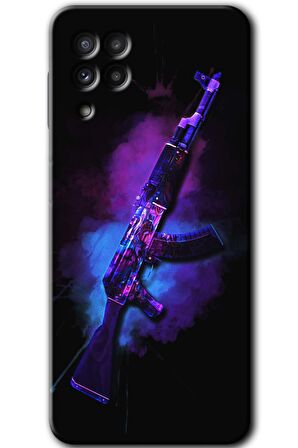 Galaxy M22 Kılıf HD Desen Baskılı Arka Kapak - AK 