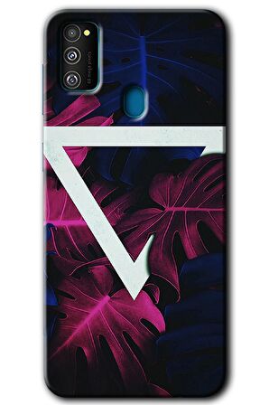Galaxy M30s Kılıf HD Desen Baskılı Arka Kapak - Mekanik Yaprak 