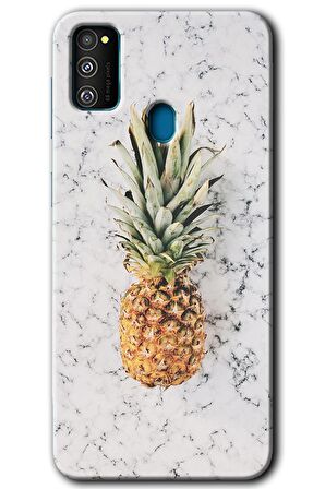 Galaxy M30s Kılıf HD Desen Baskılı Arka Kapak - Ananas 