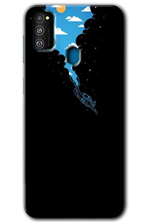 Galaxy M30s Kılıf HD Desen Baskılı Arka Kapak - Derinlere Yolculuk 