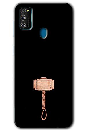 Galaxy M30s Kılıf HD Desen Baskılı Arka Kapak - Thor Çekiç 