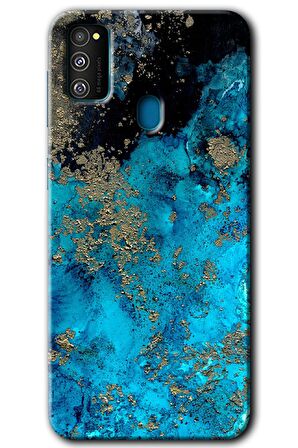 Galaxy M30s Kılıf HD Desen Baskılı Arka Kapak - Klas Mermer 