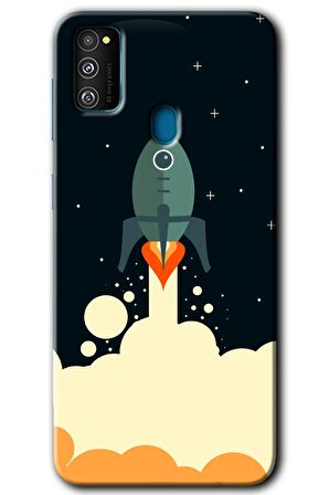 Galaxy M30s Kılıf HD Desen Baskılı Arka Kapak - Space Smoke 