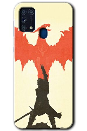 Galaxy M31 Kılıf HD Desen Baskılı Arka Kapak - Dragon Hunter 1 