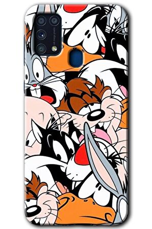 Galaxy M31 Kılıf HD Desen Baskılı Arka Kapak - Karakterler 