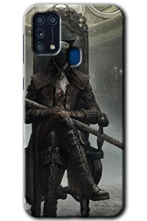 Galaxy M31 Kılıf HD Desen Baskılı Arka Kapak - Bloodborne Hunters 