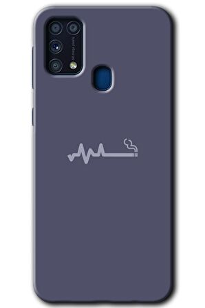 Galaxy M31 Kılıf HD Desen Baskılı Arka Kapak - Sigara Zararlıdır 