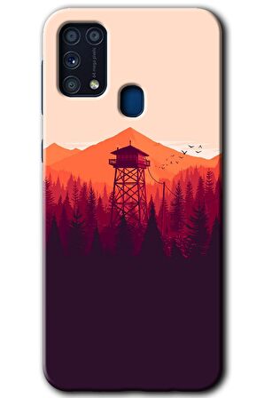 Galaxy M31 Kılıf HD Desen Baskılı Arka Kapak - Gözlem Kulesi 
