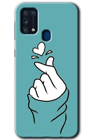 Galaxy M31 Kılıf HD Desen Baskılı Arka Kapak - Mutluluk 