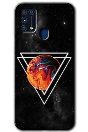 Galaxy M31 Kılıf HD Desen Baskılı Arka Kapak - Kızıl Gezegen 