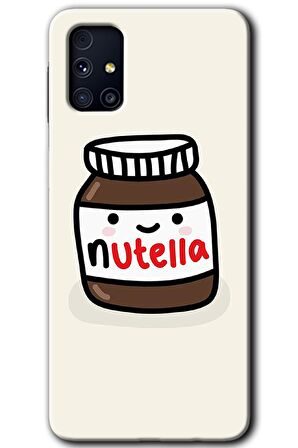 Galaxy M31s Kılıf HD Desen Baskılı Arka Kapak - Nutella Aşkım 