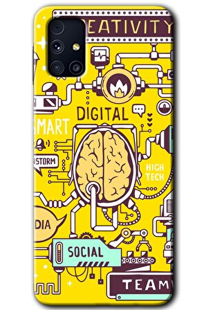 Galaxy M31s Kılıf HD Desen Baskılı Arka Kapak - Smart 2 