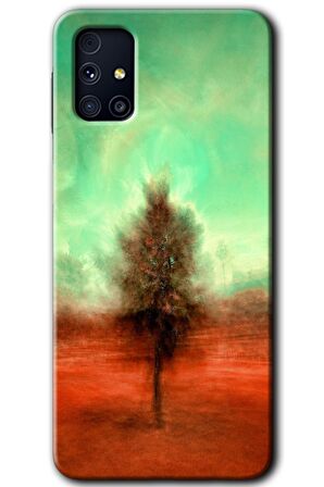 Galaxy M31s Kılıf HD Desen Baskılı Arka Kapak - Outlines Paint 