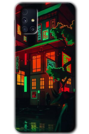 Galaxy M31s Kılıf HD Desen Baskılı Arka Kapak - China Street 