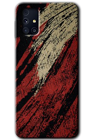Galaxy M31s Kılıf HD Desen Baskılı Arka Kapak - Kumaş Deseni 6 