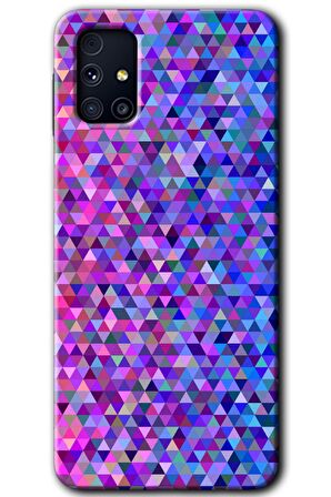 Galaxy M31s Kılıf HD Desen Baskılı Arka Kapak - Pixel Mozaik 
