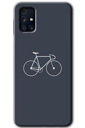 Galaxy M31s Kılıf HD Desen Baskılı Arka Kapak - Bike 