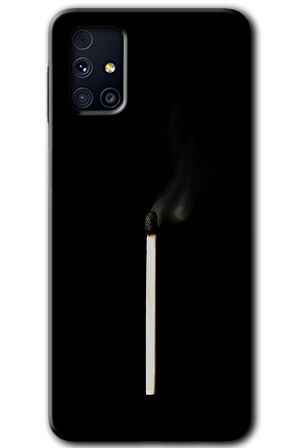 Galaxy M31s Kılıf HD Desen Baskılı Arka Kapak - Sönmüş Kibrit 