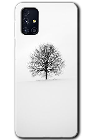 Galaxy M31s Kılıf HD Desen Baskılı Arka Kapak - Alone Tree 