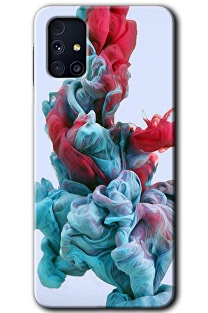 Galaxy M31s Kılıf HD Desen Baskılı Arka Kapak - Renkli Karışım 