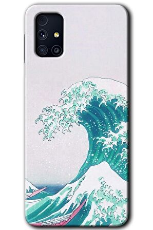 Galaxy M31s Kılıf HD Desen Baskılı Arka Kapak - Dalga 