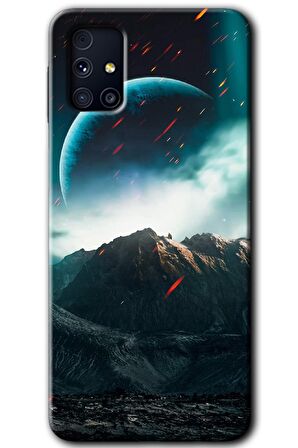 Galaxy M31s Kılıf HD Desen Baskılı Arka Kapak - Uzay Gökyüzü 