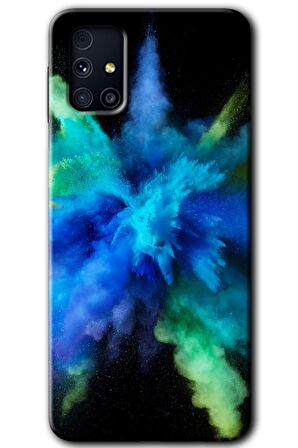 Galaxy M31s Kılıf HD Desen Baskılı Arka Kapak - Karışım 1 