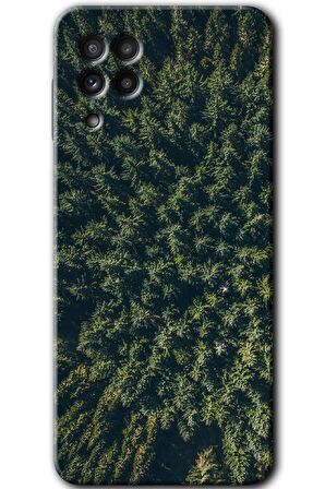 Galaxy M32 Kılıf HD Desen Baskılı Arka Kapak - Çam Ağacı Ormanı 
