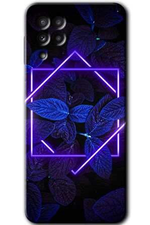 Galaxy M32 Kılıf HD Desen Baskılı Arka Kapak - Mekanik Yaprak 5 