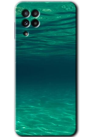 Galaxy M32 Kılıf HD Desen Baskılı Arka Kapak - Derin Deniz 