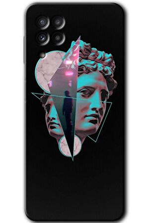 Galaxy M32 Kılıf HD Desen Baskılı Arka Kapak - Heykel 