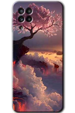 Galaxy M32 Kılıf HD Desen Baskılı Arka Kapak - Uçurumdaki Hayat 