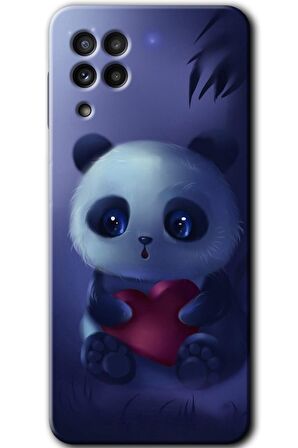 Galaxy M32 Kılıf HD Desen Baskılı Arka Kapak - Bebek Panda 