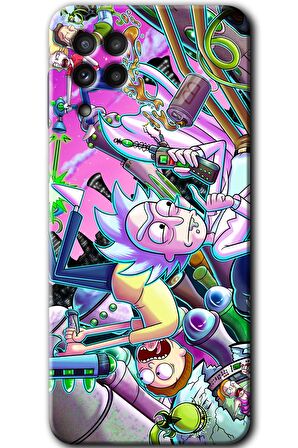Galaxy M32 Kılıf HD Desen Baskılı Arka Kapak - Graffiti Çizgi Film 